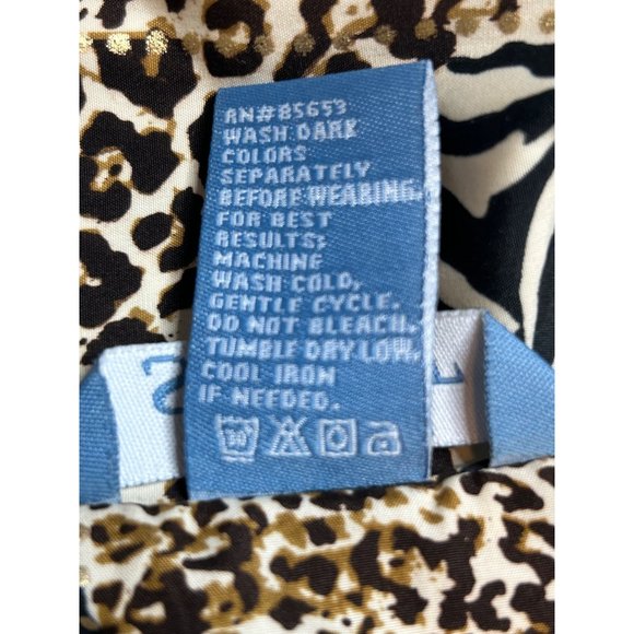 Vintage Koret Sport Front Zip Animal Print Jacket Lightweight Size 24W - Picture 6 of 6